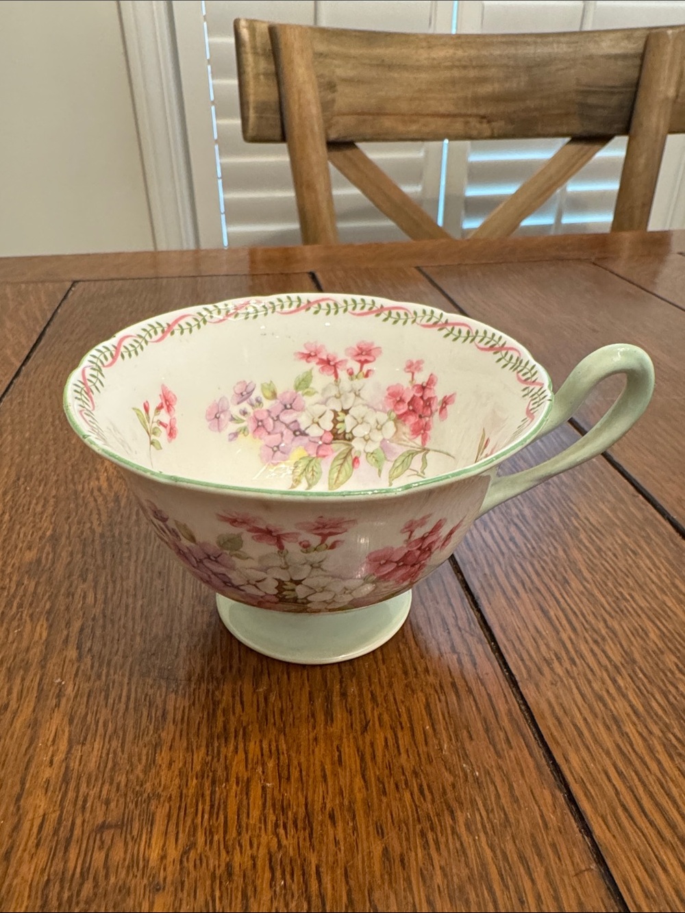 Vintage Shelley England Fine Bone China Footed Tea Cup